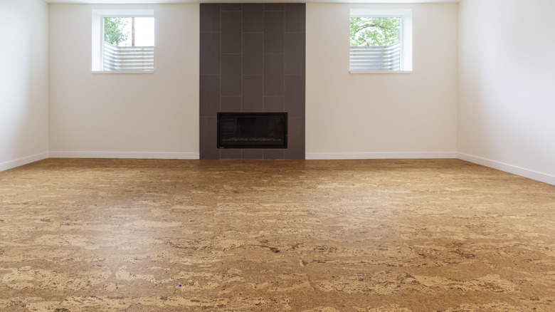 Clean cork flooring 