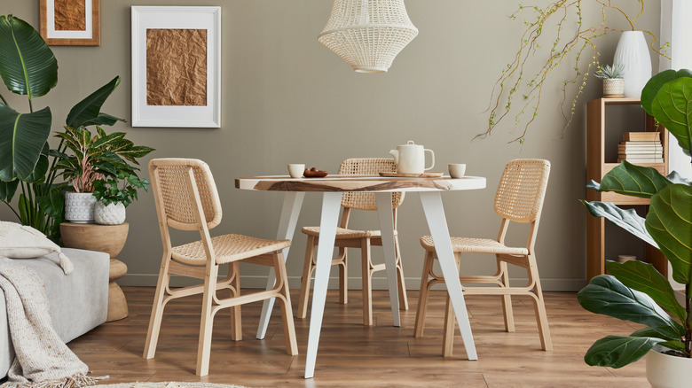 rattan dining chairs 