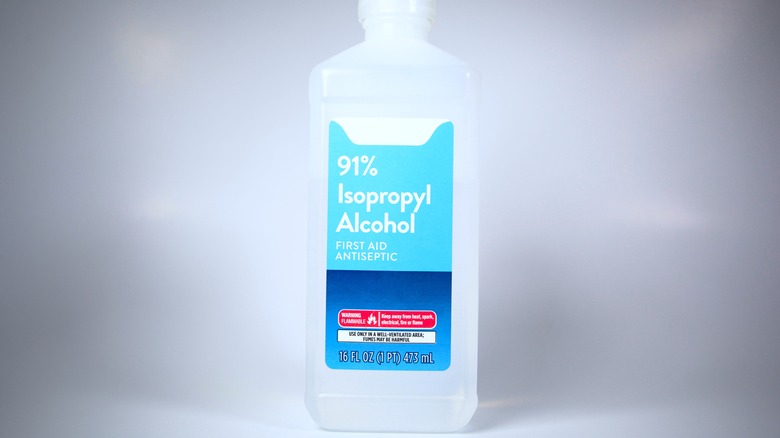 bottle of isopropyl alcohol