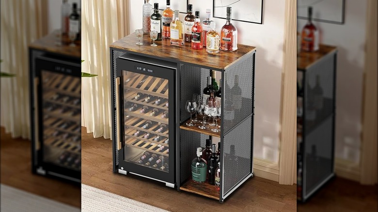 Mini-fridge stand bar