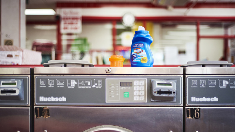 Laundry detergent near washer