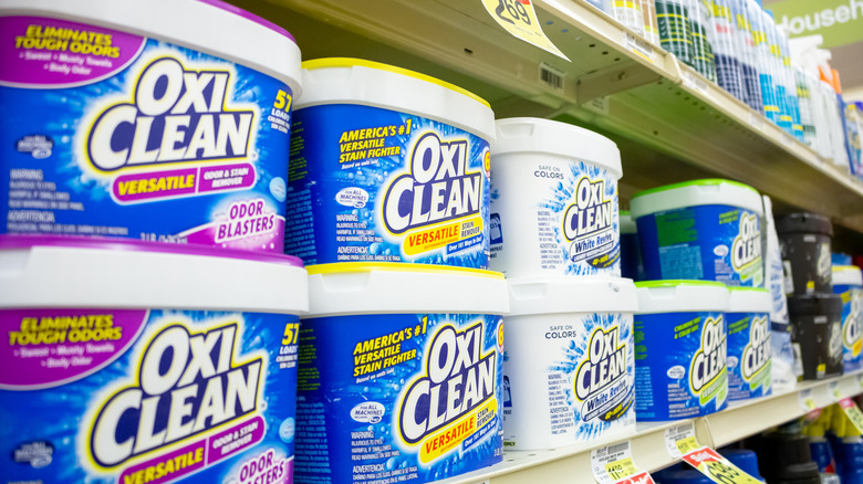 Oxiclean on shelves