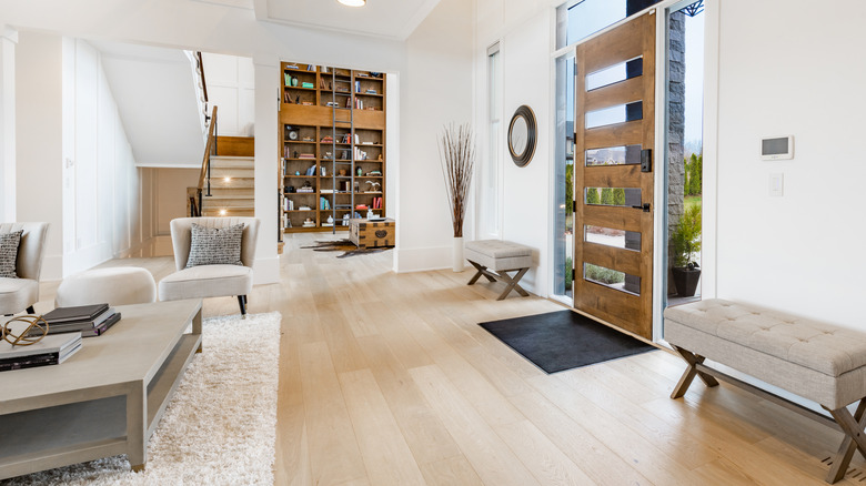 Living room hardwood floor