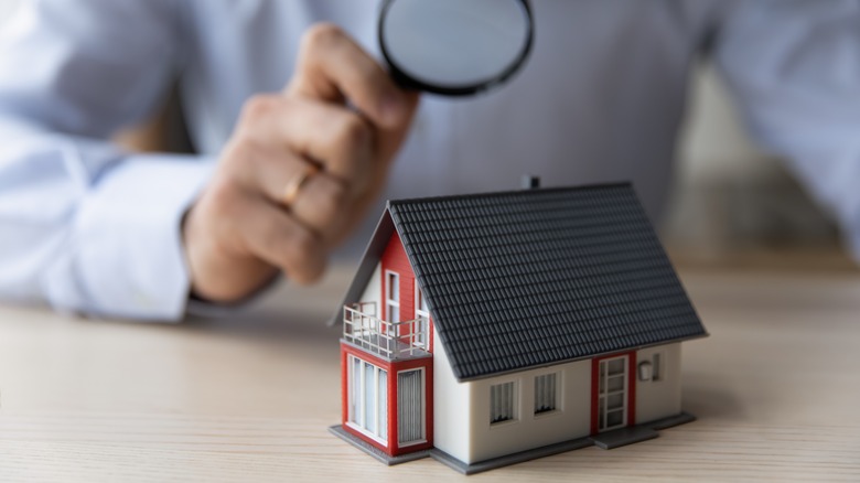 inspecting model of a home