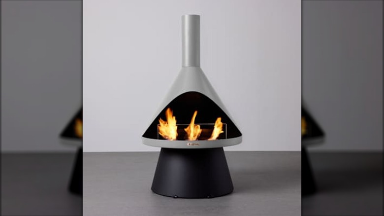 A Solo Stove fuel fireplace for indoors