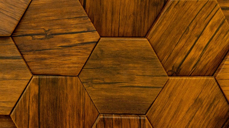 hexagon hardwood floor