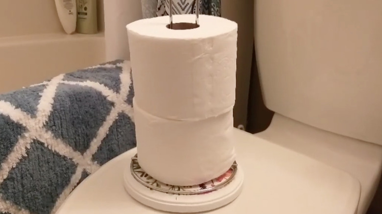 DIY toilet paper holder