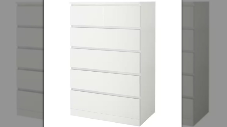 white drawer chest