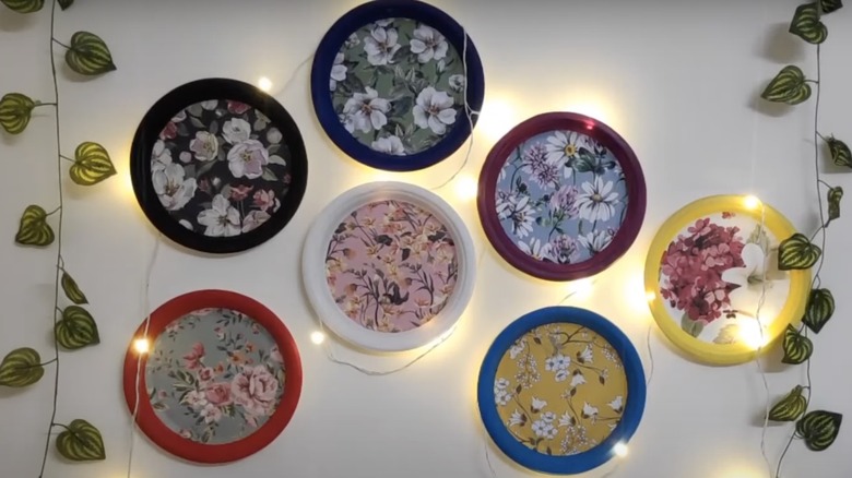 Paper plate wall decor