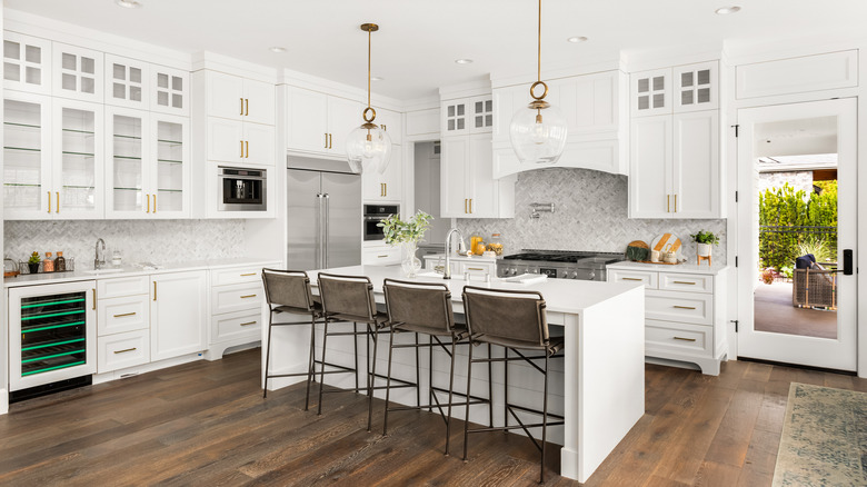 Bright white kitchen