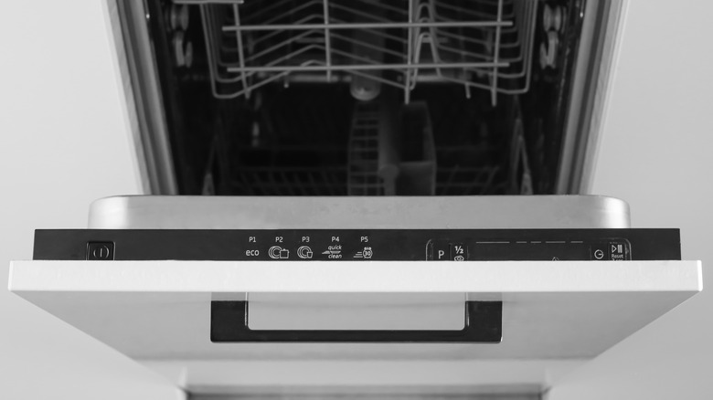 Open dishwasher