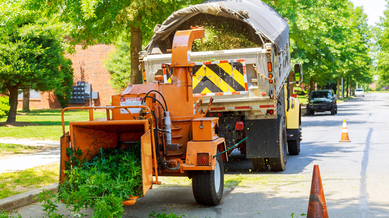 professional mulching machine