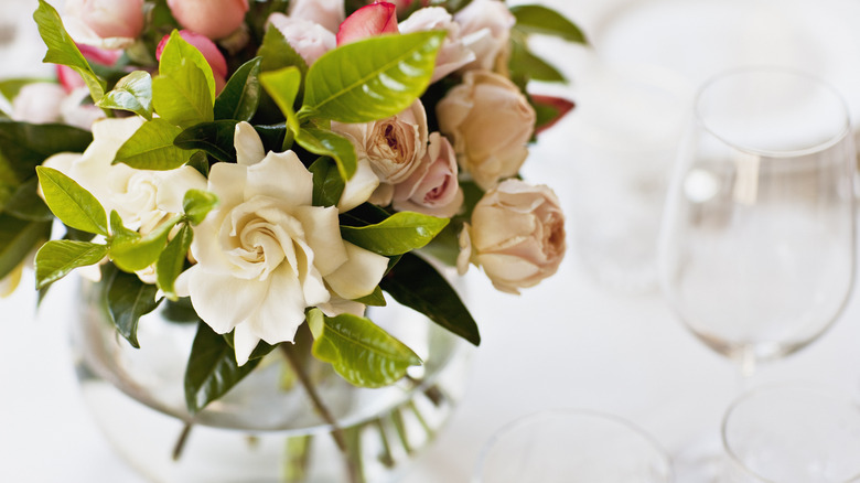 bouquet in vase