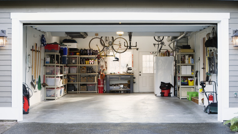 Inside of garage