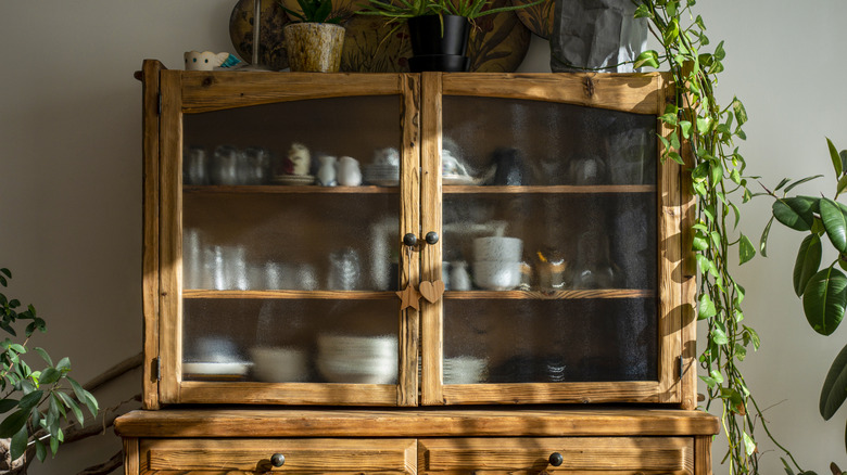 Rustic china cabinet