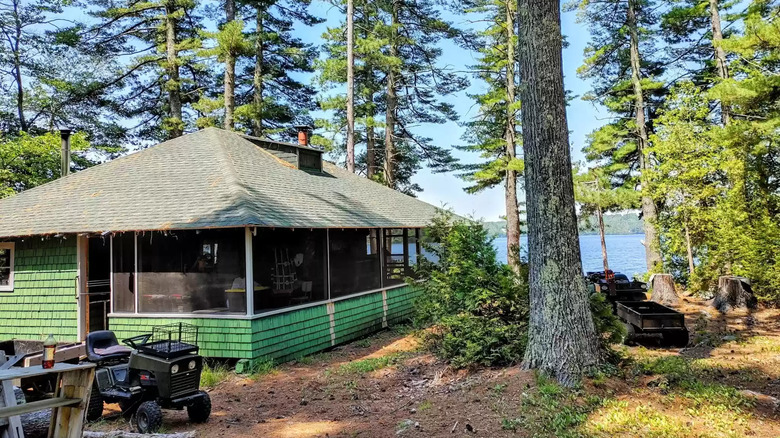 view of maine island home