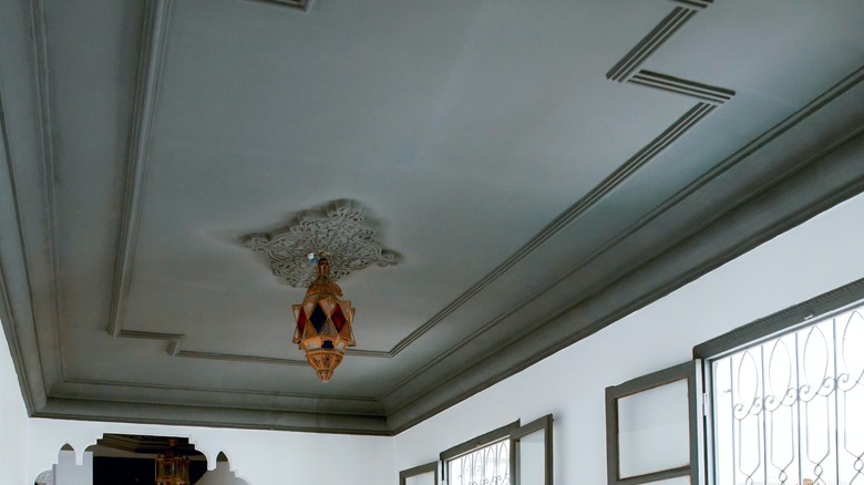 Molding painted to match ceiling