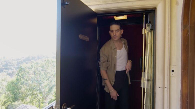 G-Eazy in his elevator 