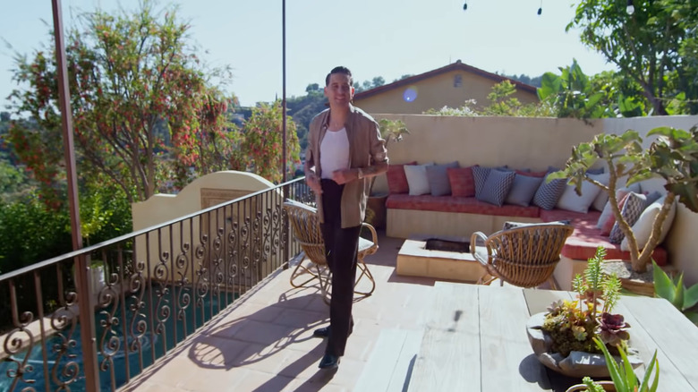 G-Eazy shows off his fire pit and sitting area