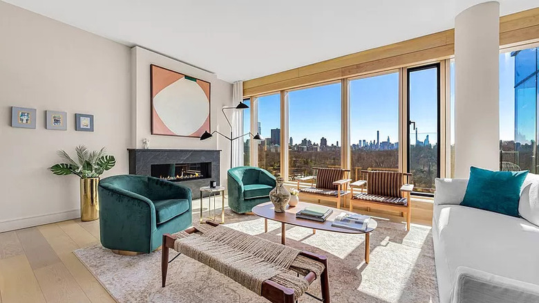 living room in NYC apartment 