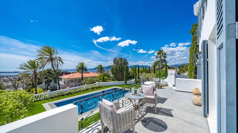 Terrace of former Estee Lauder estate