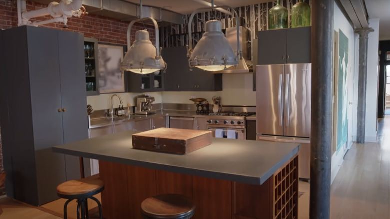 sleek and modern kitchen space