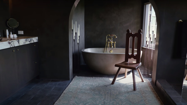 dark and dreamy spa bathroom