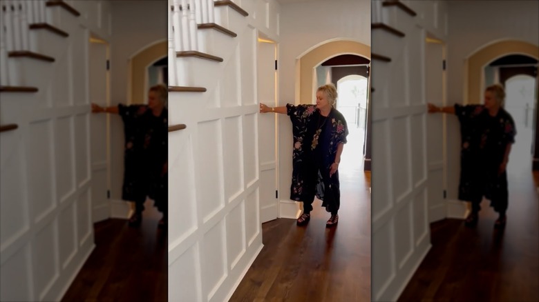 secret door under stairs