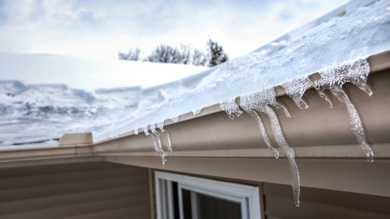 icicles on roof