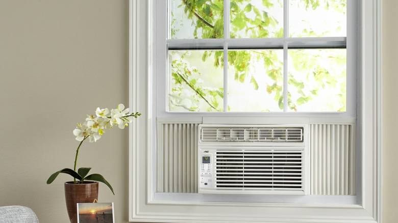 Arctic King air conditioner installed in window