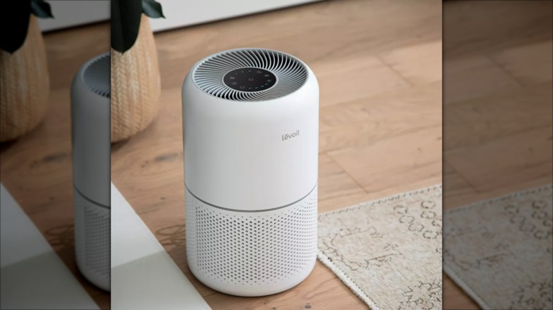 Levoit air purifier in white