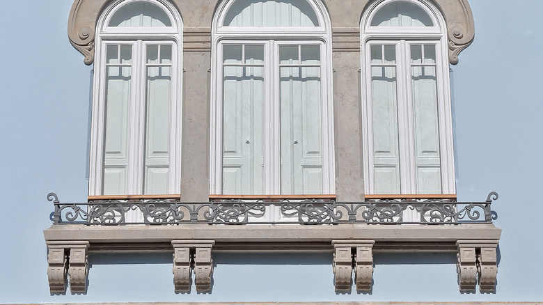 Corbels on a house