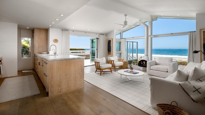 beachfront bungalow living room