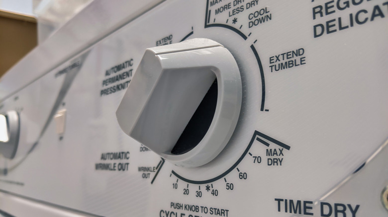 clothes dryer dial