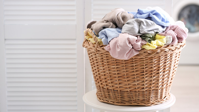 basket of laundry