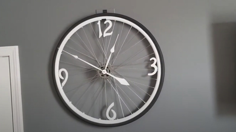 bicycle wheel clock