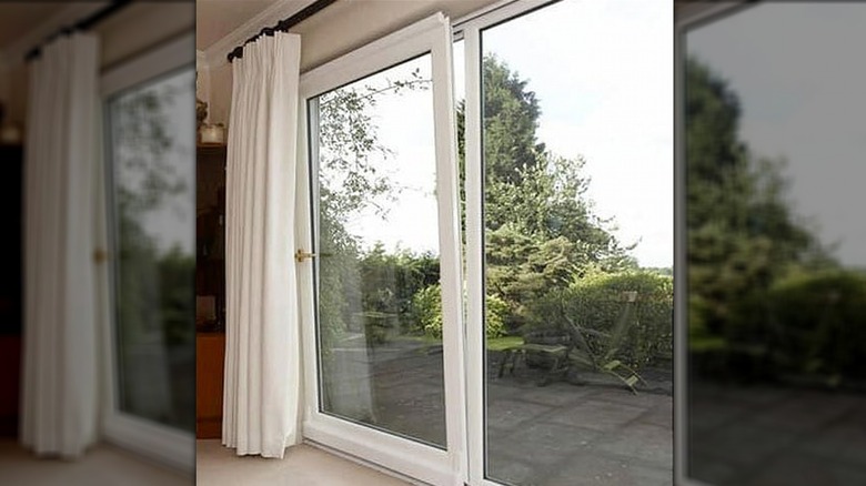 tilted patio doors