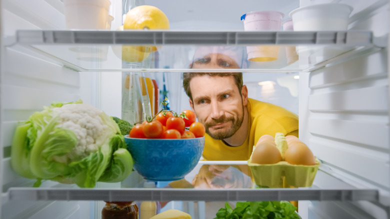 Empty and unplugged refrigerator