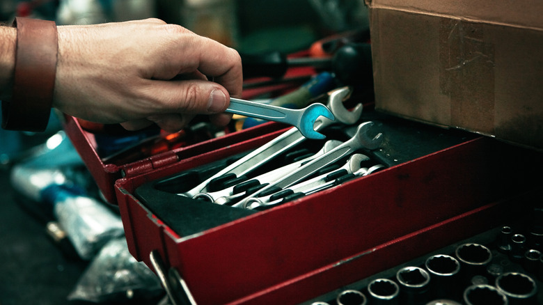 toolbox with tools