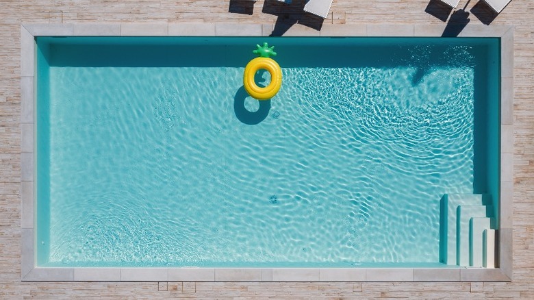 Above view of pool