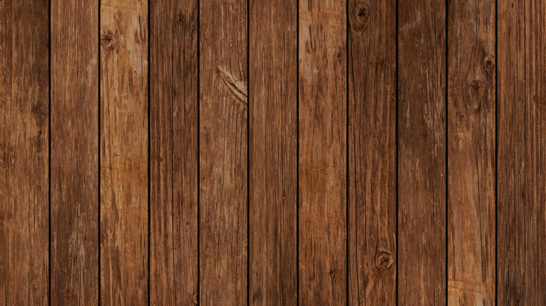 Wooden floorboards