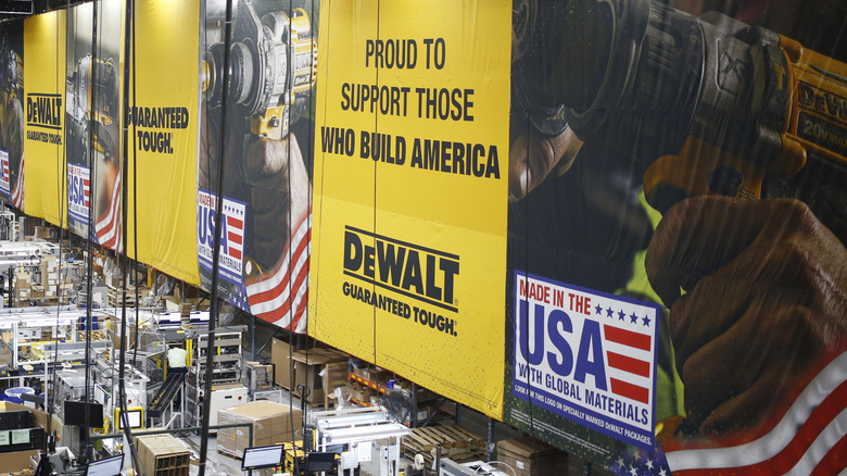 DeWalt power tools store display