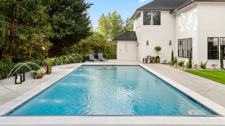 home with backyard pool