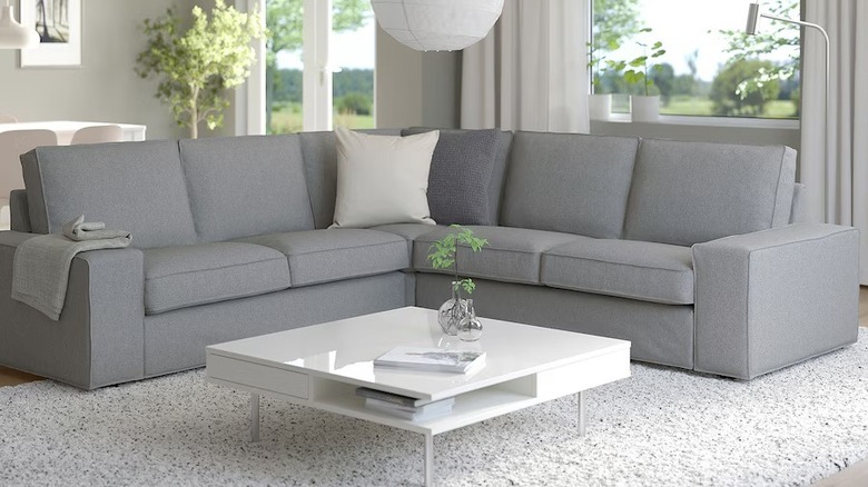 KIVIK sectional from IKEA in a living room