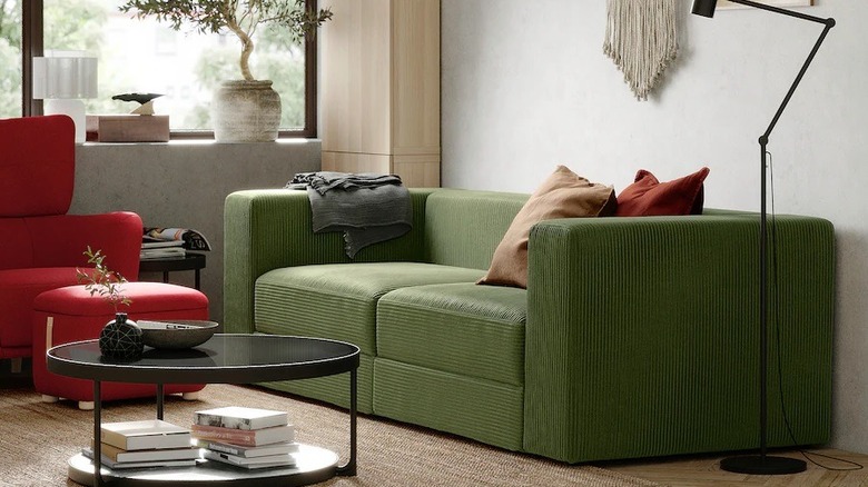 JÄTTEBO sectional from Ikea inside a living room