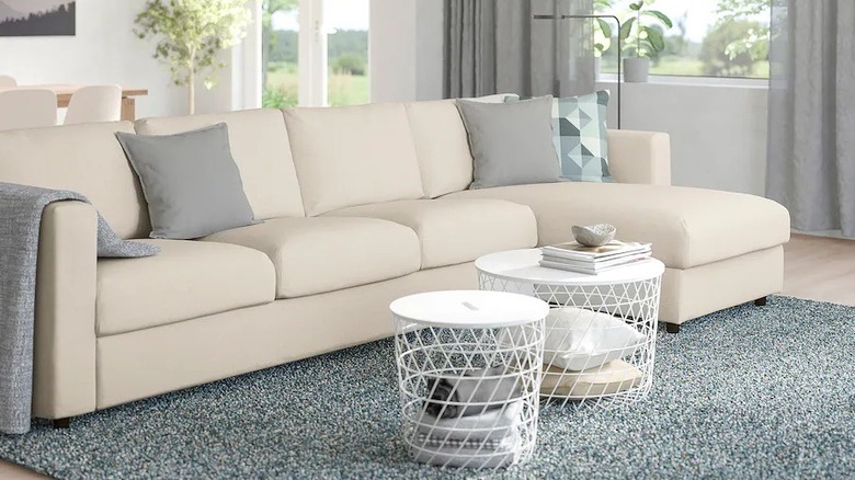 FINNALA sectional from IKEA inside a living room