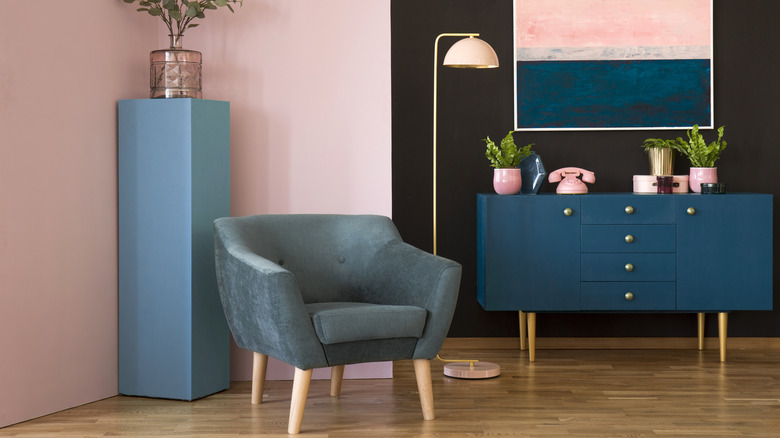 pastel pink and blue room