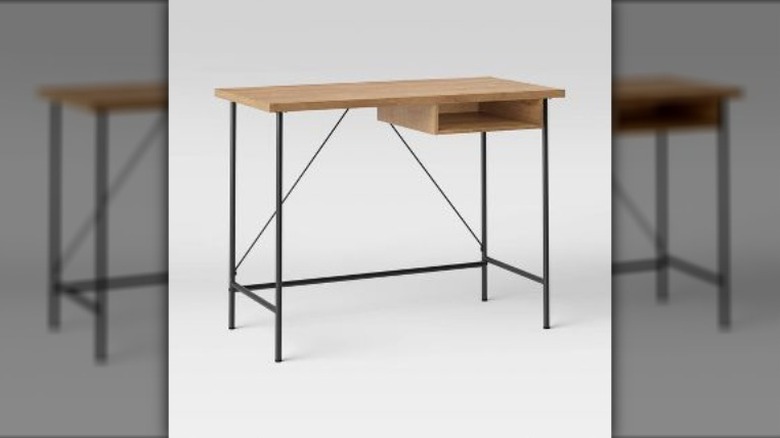 Wood and Metal Writing Desk