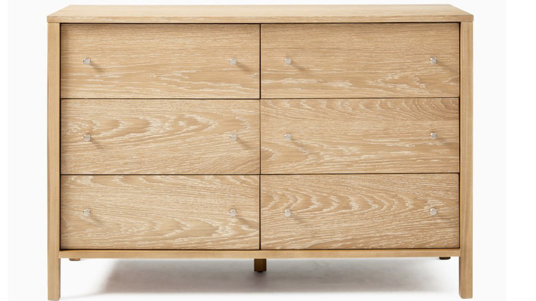 oak finish dresser