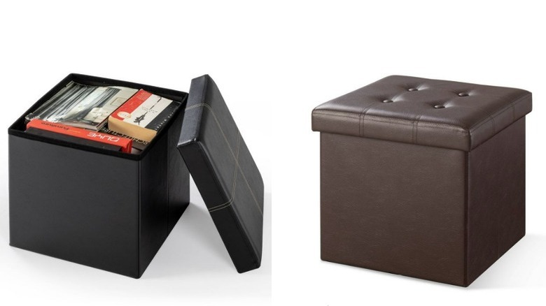 Folding Storage Ottomans